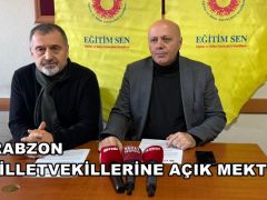 TRABZON MİLLETVEKİLLERİNE AÇIK MEKTUP